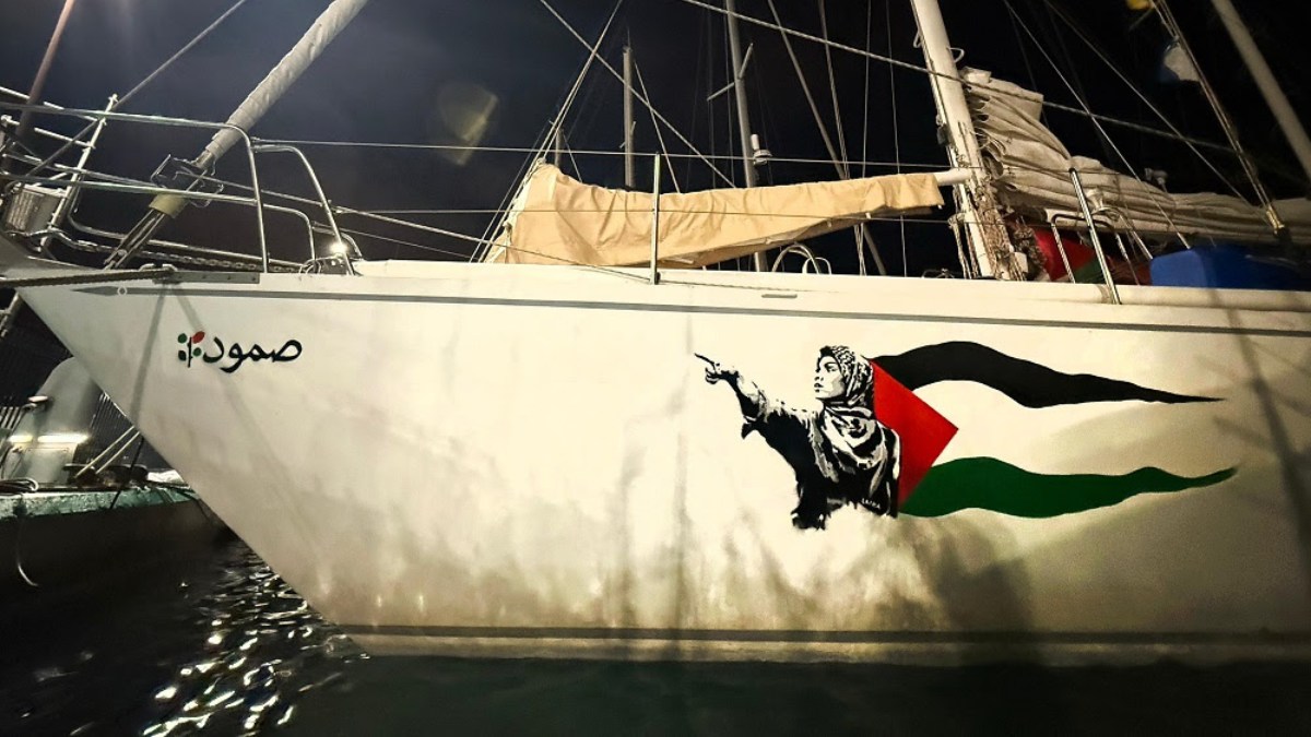 Laika L'arte di Laika torna a bordo della Freedom Flotilla