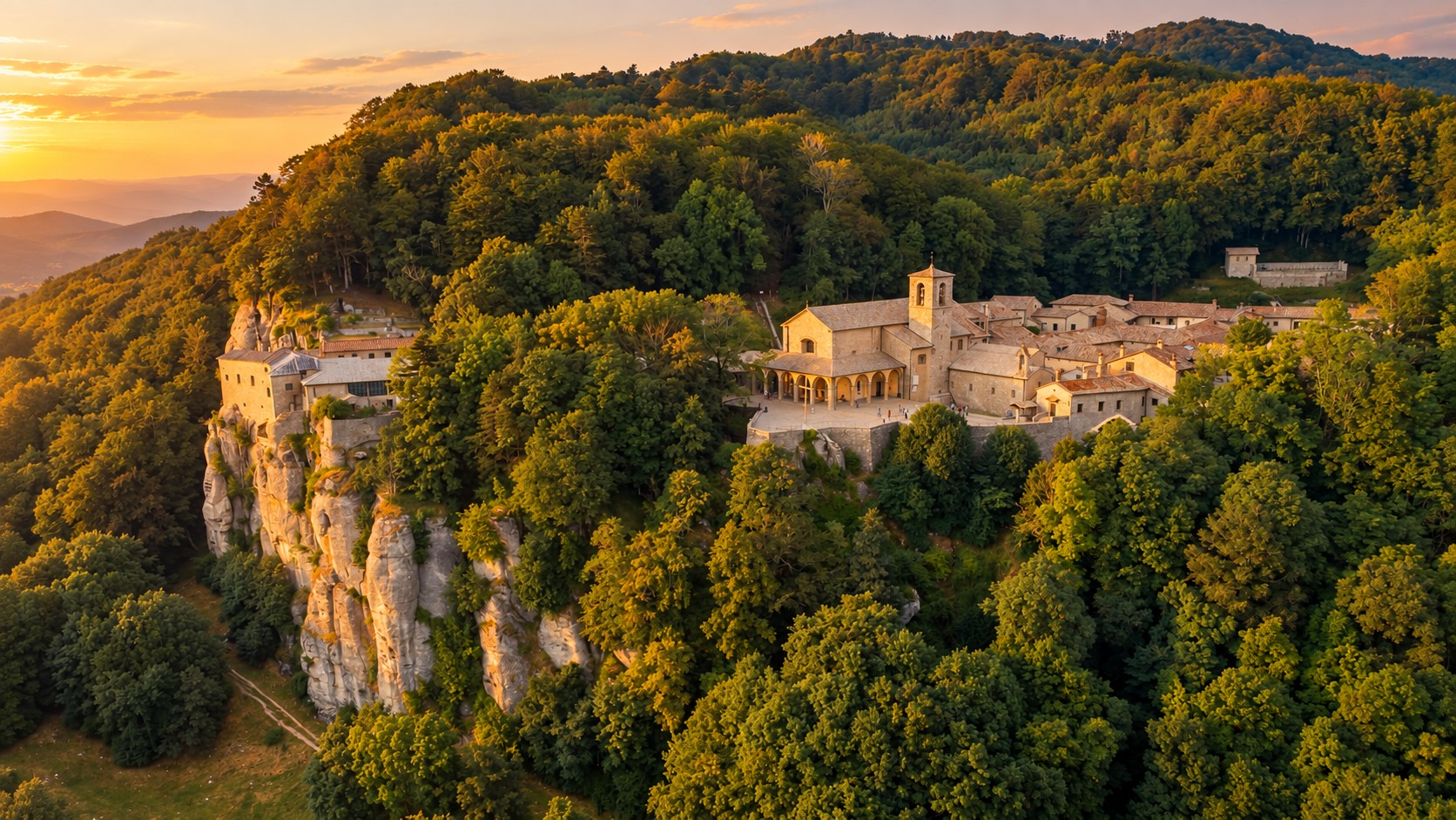Santuario della Verna in provincia di Arezzo
